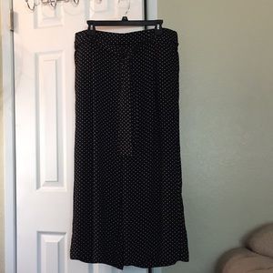 Halogen Polka Dot pants wide leg plus size 1 X